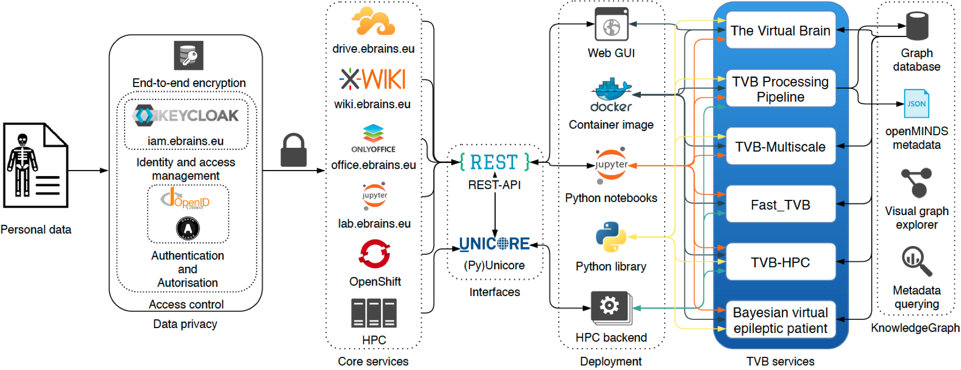 TVB-EBRAINS integrated workflows